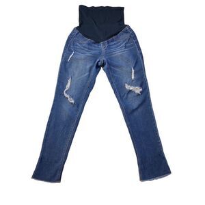 Evermore denim maternity distressed jeans Size Small 28
